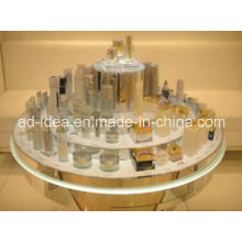 Round Acrylic Display Rack / Cake Shaped Display for Cosmetic Promotion